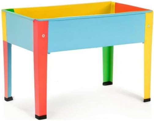 Raised Garden Bed With Legs, Galvanized Planter Box for Herbs and Vegetables (Multi-Colored)