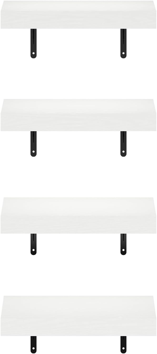 Furinno Tanna Floating Shelves for Wall Set of 4, 15-Inch Wall Shelf, Triple - Image 6