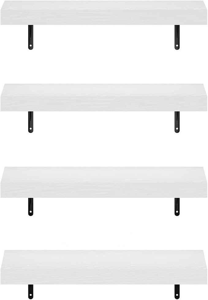 Furinno Tanna Floating Shelves for Wall Set of 4, 22-Inch Wall Shelf, Triple - Image 6