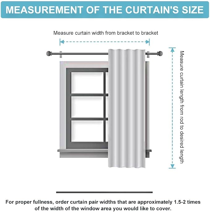 RYB HOME Blackout Curtains for Bedroom, Window Shades Thermal Insulating - Image 7