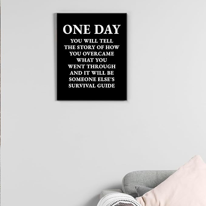 Inspirational Quotes Wall Art Decor, Motivational Success Canvas Painting - Image 7