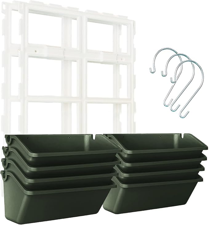 8 Pockets Vertical Garden Wall Planter Raised Beds Hanging Planter Wall Mounted - Image 7