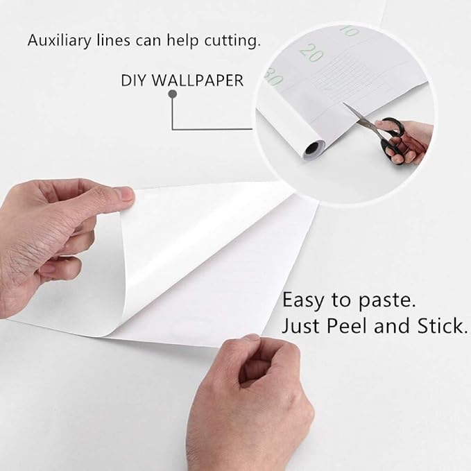 practicalWs White Contact Paper 23.6''x236.2'' White Peel and Stick Wallpaper - Image 7