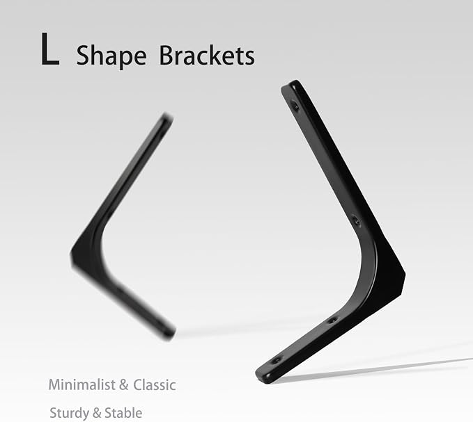 DINZI LVJ Long Wall Shelves, 31.5 Inch Wall Mounted Shelves Set of 2, - Image 9