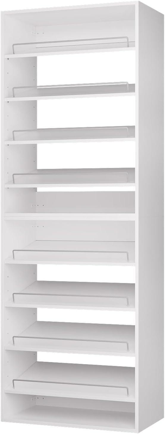 ROOMTEC Modular Closet System, 19.5" Shoe Shelf Closet Tower Wall-Mounted - Image 7