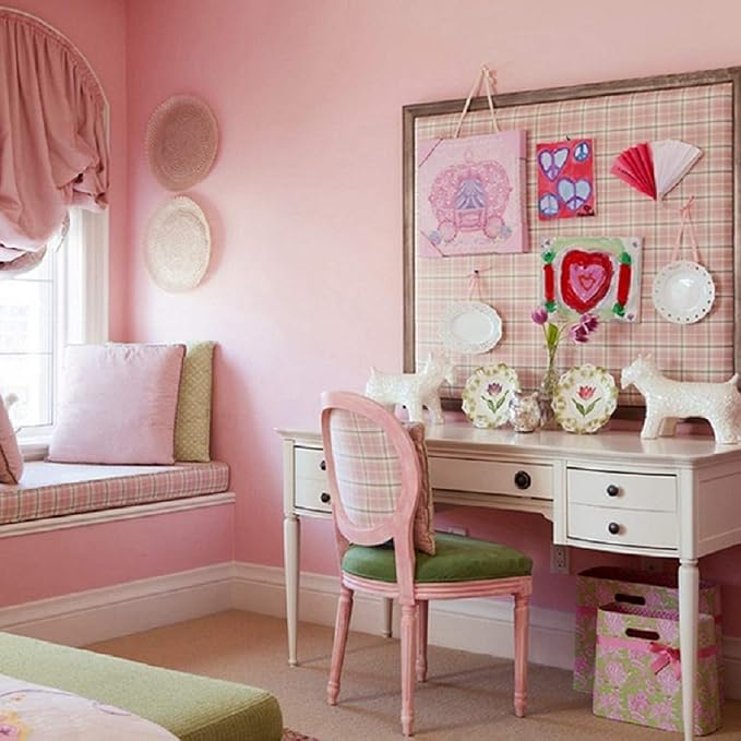 practicalWs Pink Self-Adhesive Wallpaper Film Stick Paper Easy to Apply Peel - Image 7