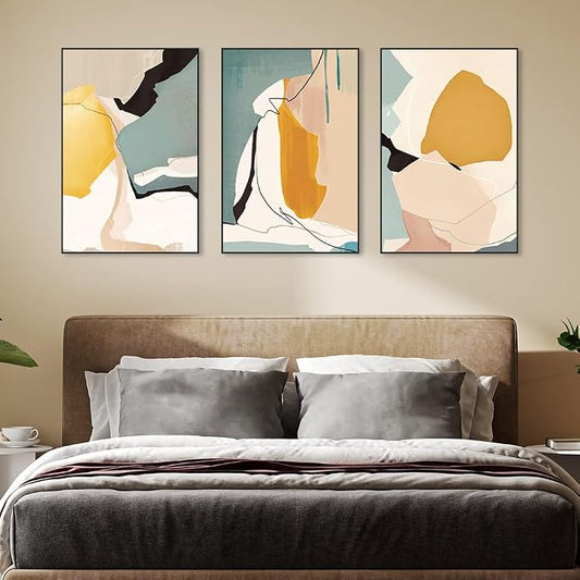 MPLONG Wall Art, Frame Canvas Wall Art Set, Striking Modern Minimalism - Image 2