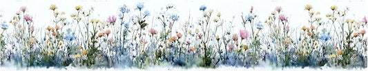 Wildflower Wallpaper Border 196x4 Inch Peel and Stick Wall Border Self Adhesive - Image 2