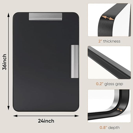 Sweetcrispy 24x36 Inch Black Bathroom Mirrors - Image 2
