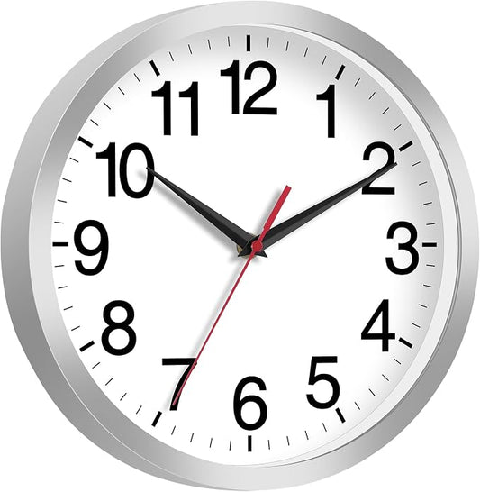 Rohioue 14 Inch Wall Clock Modern Battery Operated Silent Non Ticking Analog - Image 2