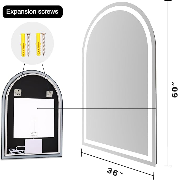 Arched LED Bathroom Mirrors - Image 9