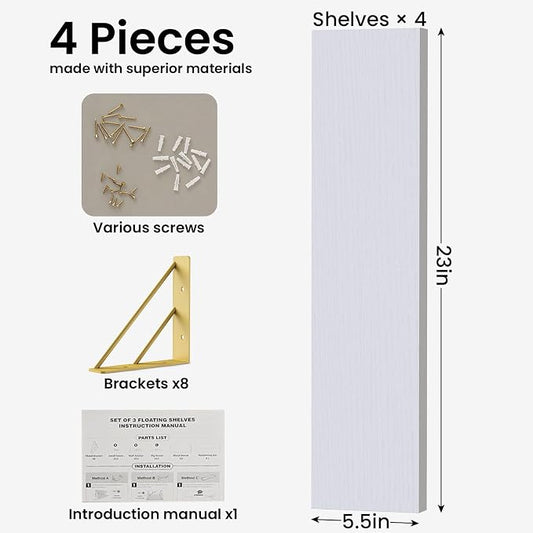BAYKA Wall Shelves for Bedroom Decor, Floating Wall Shelf for Living Room - Image 2