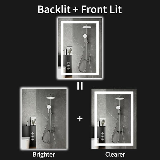 LED Bathroom Mirrors 20"x30" Bathroom Mirror - Image 2