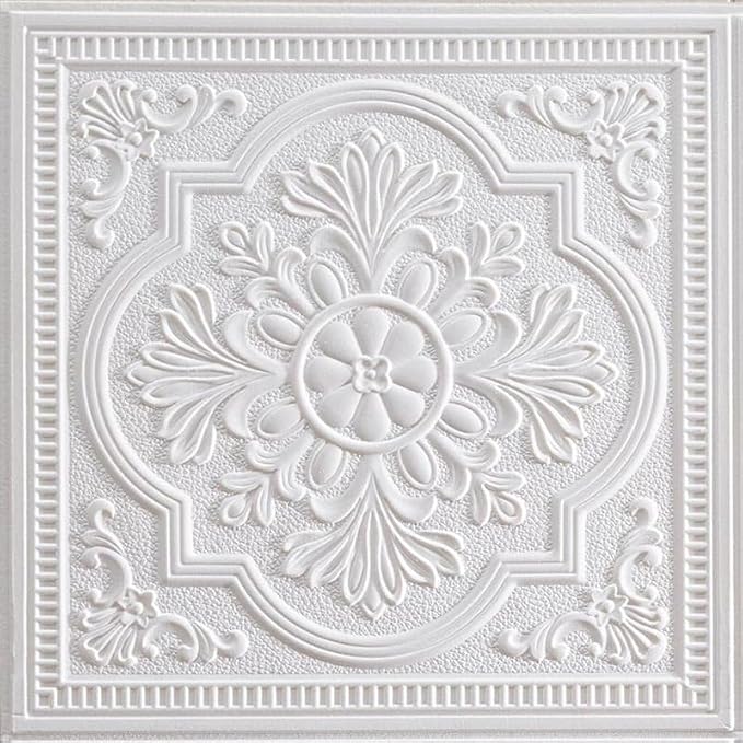 Ceiling Tiles, 3D Wall Panels Foam Peel and Stick, Covered 21 Sq.Ft - Image 2
