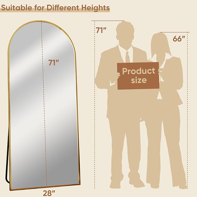 Full Length Mirror, Tall Mirrors Body Floor Mirror - Image 8