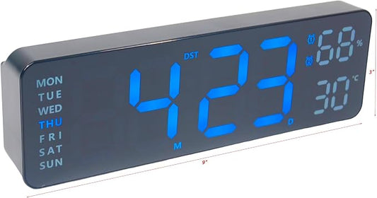 OceeK Digital Wall Clock, Display Big Number Digital Clock, Color Modern - Image 2