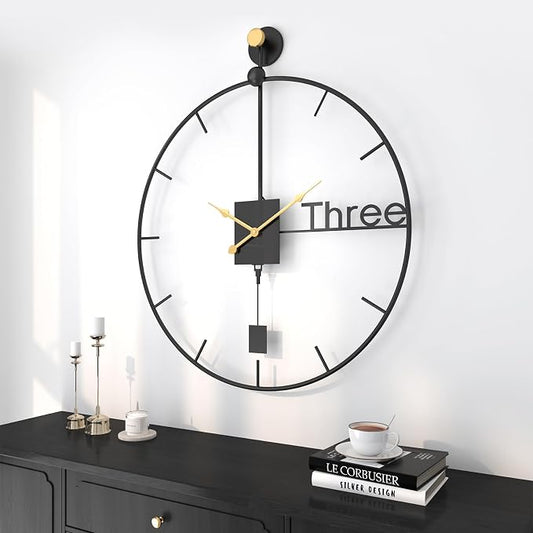 Cuspin 30 inch Large Wall Clocks Battery Operated Wall Clock - Image 2