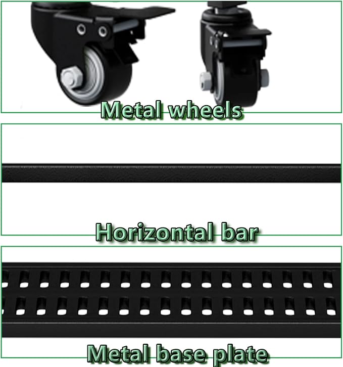 YIZAJIA Plant Stand Indoor 4 Tier Metal Outdoor Tiered Stands Shelf With wheel for Multiple Plants Potted Ladder Plant Holder Table Plant Pot Stand for Window Garden Balcony Living Room (4 Tier-Black)