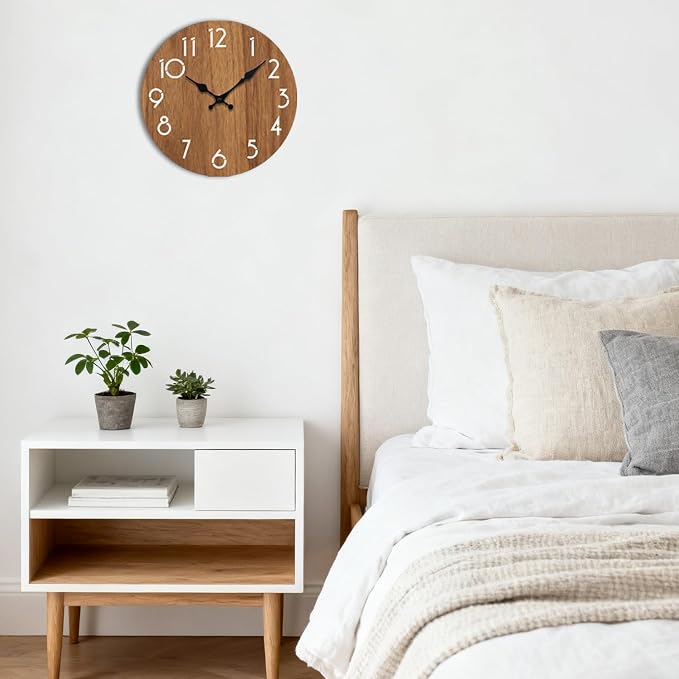 Wall Clock, Modern Wall Clocks Battery Operated, Silent Non Ticking Clock - Image 8