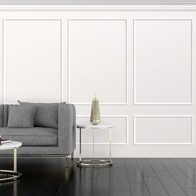 Pangda Peel and Stick Wall Molding Kit, 3D Premade Accent Molding Wainscoting - Image 6