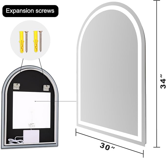 Arched LED Bathroom Mirrors - Image 8