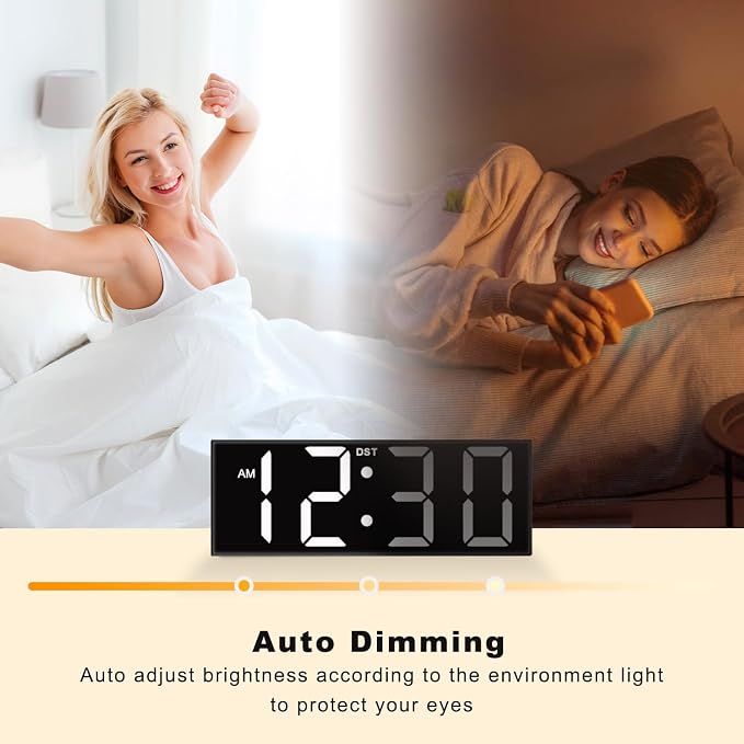 JALL 12'' Large Digital Wall Clock, Big LED Number Dispaly, Night Light - Image 7