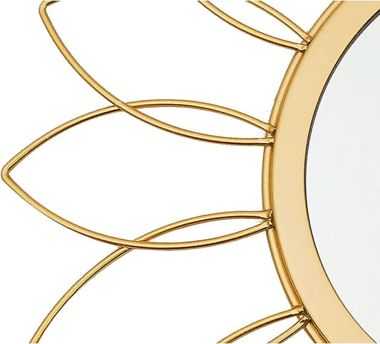 3 Pack Metal Mirrors for Wall Sunburst Wall Mirrors Home Décor Decorative - Image 2