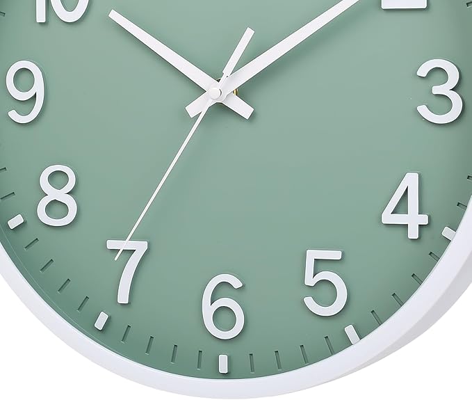 Wall Clocks Battery Operated 12 inch Modern Wall Clock, Silent Non Ticking Wall - Image 6