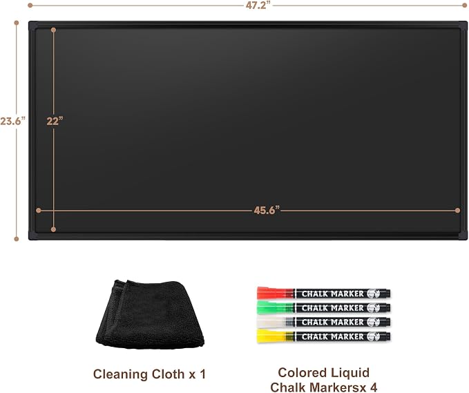 SELEAD Double-Sided Magnetic Chalkboard 48 x 24 Inches - Image 9