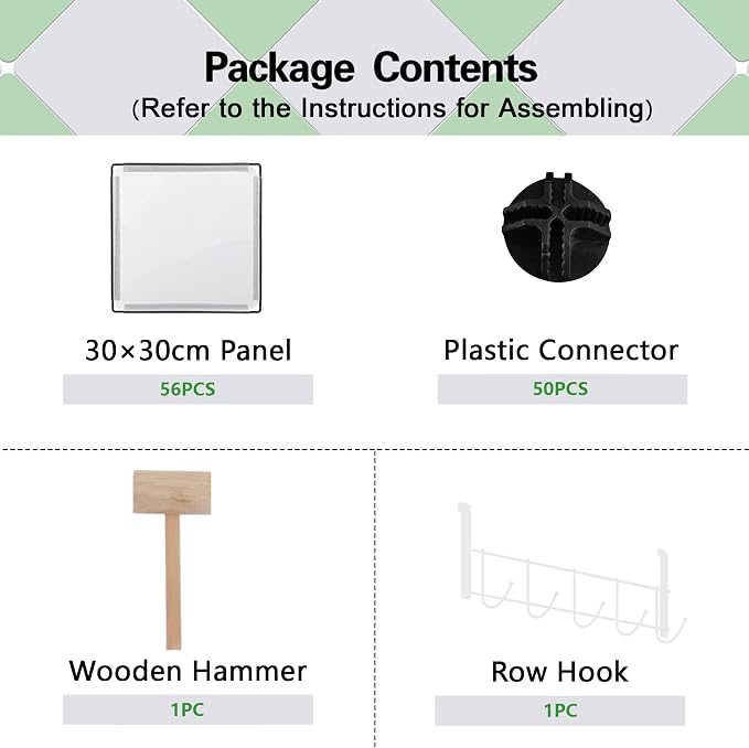 C&AHOME 16-Cube Storage Organizer, Plastic Shelves Units, DIY Closet Organizer - Image 8