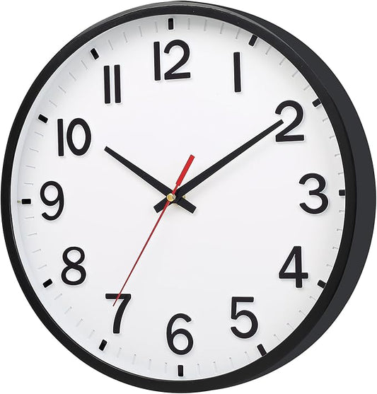 Wall Clocks Battery Operated 12 inch Modern Wall Clock, Silent Non Ticking Wall - Image 2