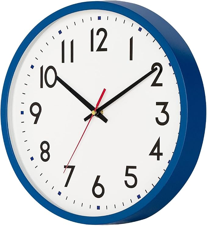 HZDHCLH Wall Clock Blue, Silent Wall Clocks Battery Operated 8 Inch Modern Non - Image 7