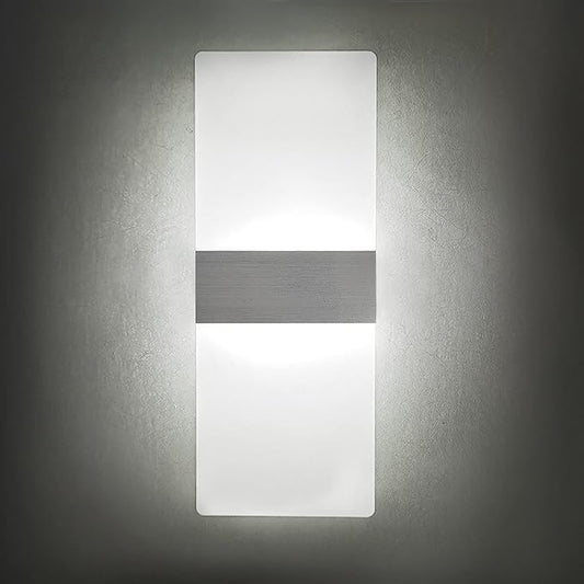 KICAAO Modern Wall Sconces Set of Two, Led Wall Light 10w, 6000k White Light Up - Image 2