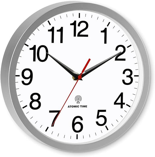 Rohioue Atomic Wall Clock Modern 10 Inch Battery Operated Analog Clock - Image 2