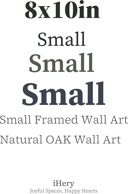 iHery Small Natural OAK Wood Hepburn Newspaper Trendy Bathroom Wall Decor - Image 2