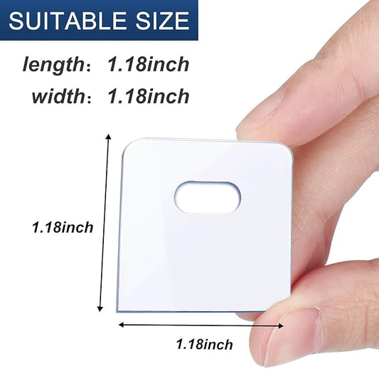 SOGEWO Clear Vertical Blind Repair Tabs, Vertical Blinds tabs/Blind Fixers - Image 2