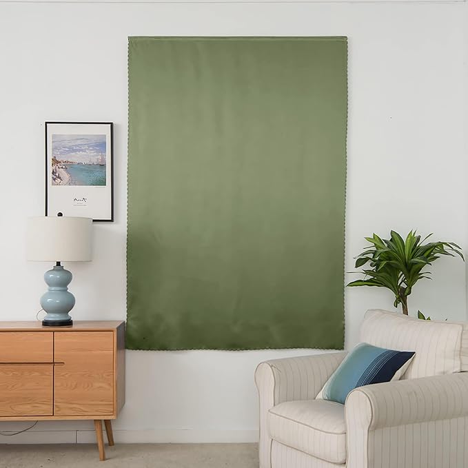 AJAZZ Self Adhesive Curtains 100% Blackout Shades Window Cover Sticky Curtain - Image 8