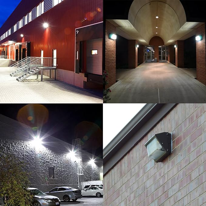 LED Wall Pack Light with Dusk to Dawn Photocell, 100W 13000LM 5000K Daylight - Image 8