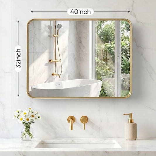 NEWBULIG 32X40 Inch Bathroom Mirror - Image 2