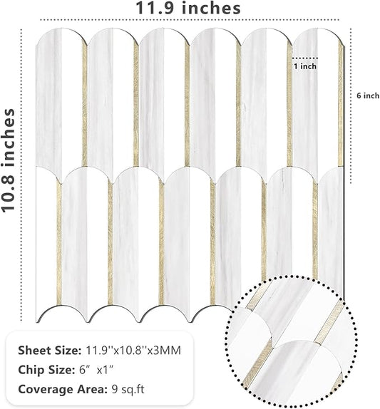 Vamos Tile Peel and Stick Backsplash Seamless Tile, 1-Sheet Stick on Backsplash - Image 2