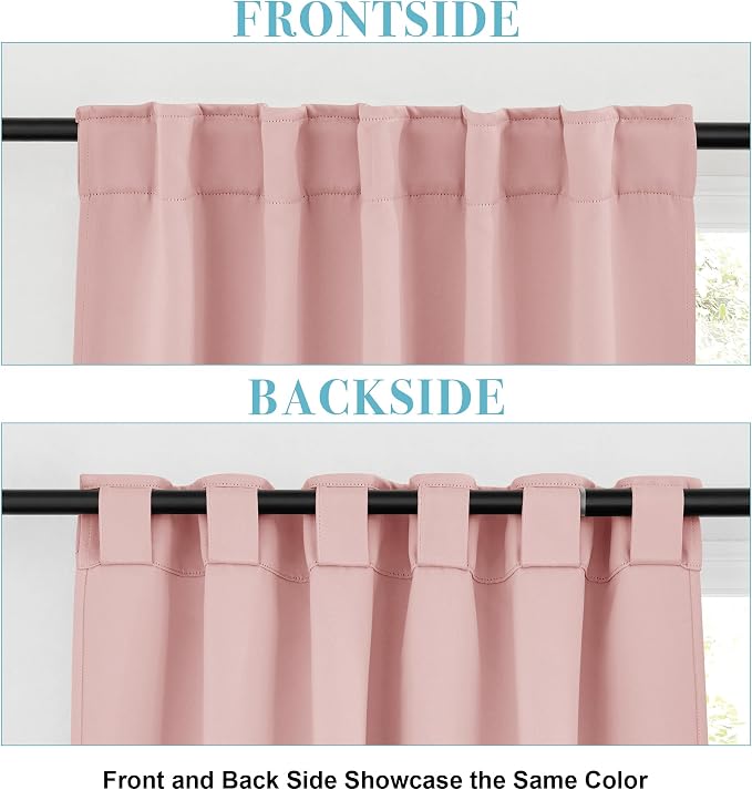 RYB HOME Short Blackout Curtains 36 inches Length - Image 7