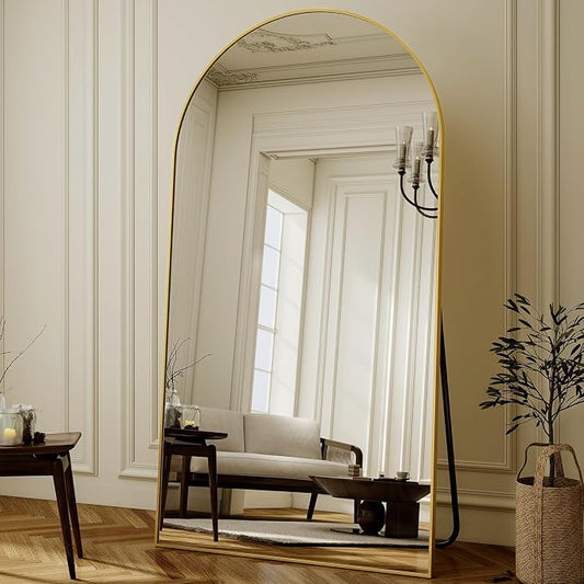 XRAMFY 86"x40" Arched Full Length Mirror Floor Mirrors - Image 2