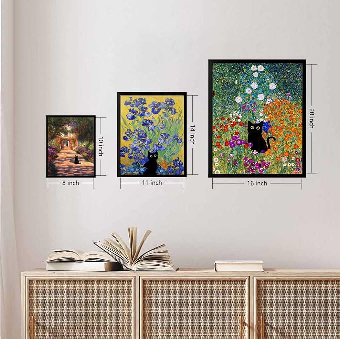 Hamduker Canvas Wall Art Cat Decor - Image 7