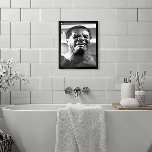 Black and White Bathroom Wall Decor Funny Bathroom Picutres, Vintage Comedy - Image 2