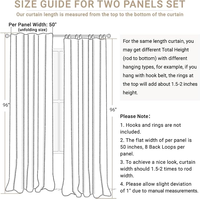 100% Blackout Shield Green Linen Blackout Curtains - Image 7