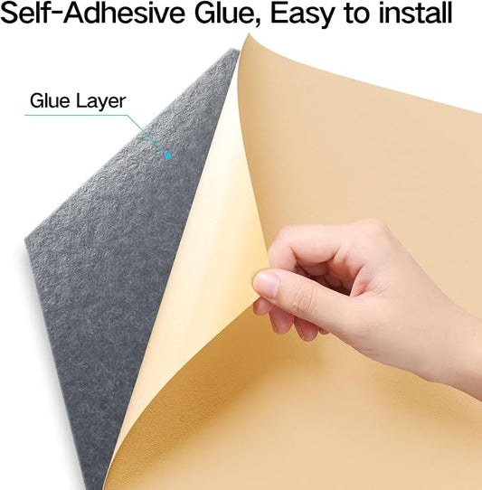16 Pack Self-Adhesive Acoustic Panels 12" X 10" X 0.4" - Image 2