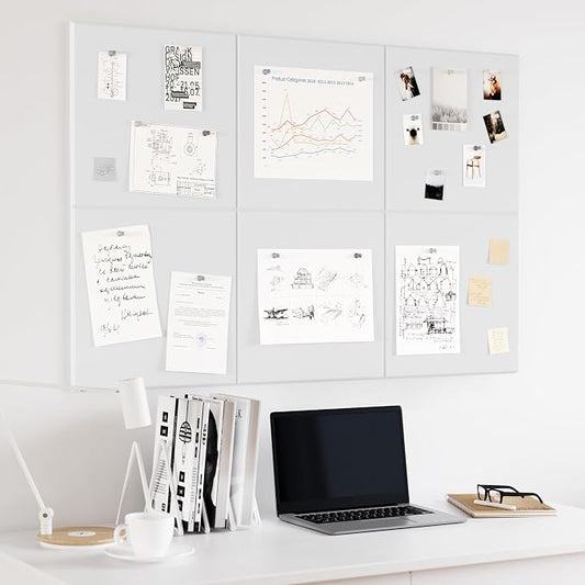 Neatsure Large Cork Board for Wall, 6 Panels Felt Tiles Tack Push Pin Board for - Image 2