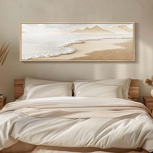 Framed Boho Coastal Beach Wall Art - Image 2