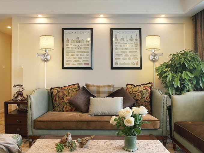 Plug in Wall Sconces with Remote Control, Dimming & Adjustable Colors - Image 9