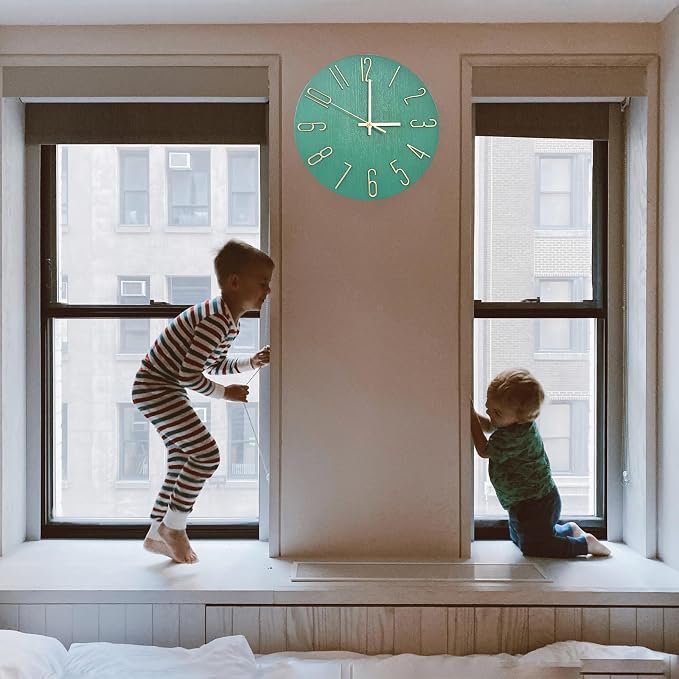 Wall Clock, Silent Clock, Wall Clocks Battery Operated, 12 inch Modern Wall - Image 9